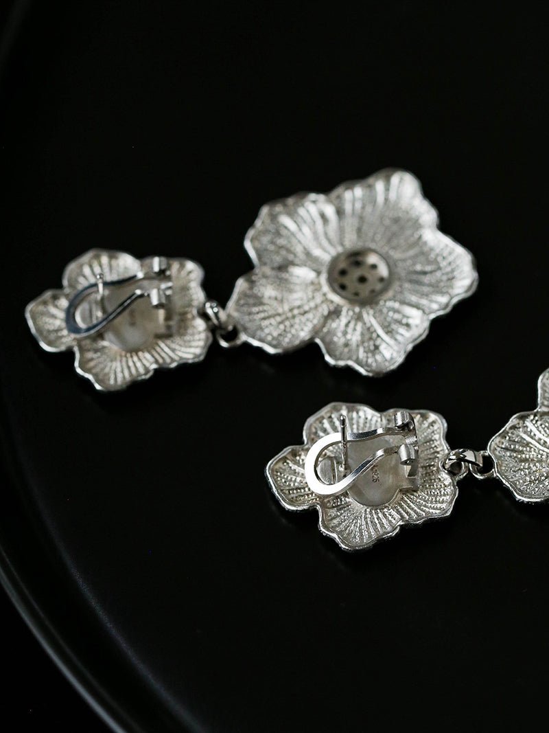 Buccellati - Inspired Gardenia Flower Drop Earrings - floysun