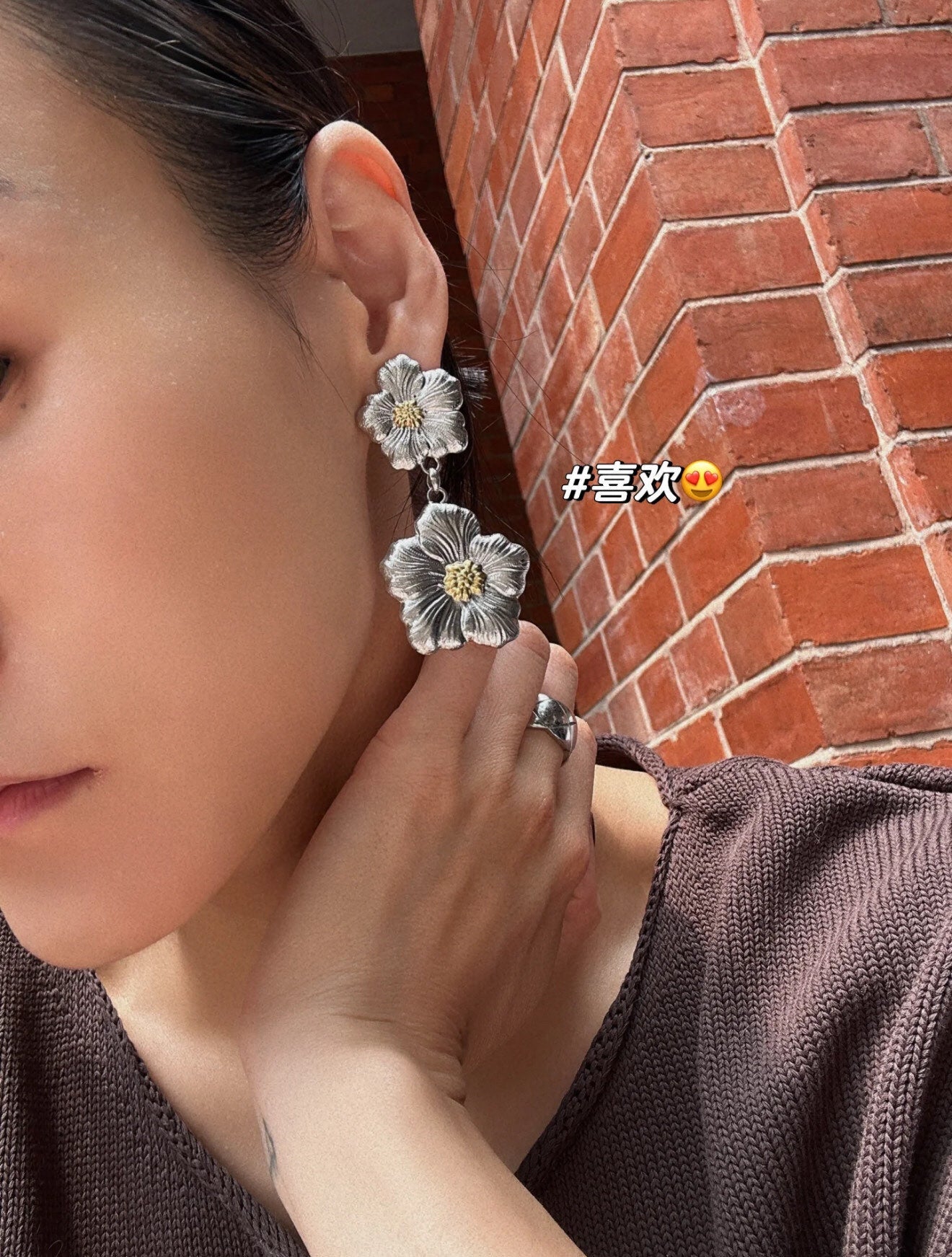 Buccellati - Inspired Gardenia Flower Drop Earrings - floysun