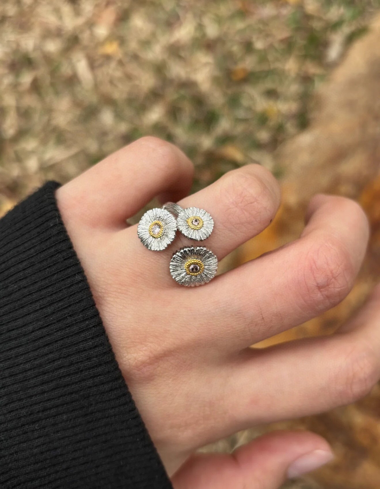 Buccellati - Inspired Gardenia Flower Drop Earrings - floysun