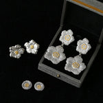 Buccellati - Inspired Gardenia Flower Drop Earrings - floysun