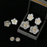 Buccellati - Inspired Gardenia Flower Drop Earrings - floysun