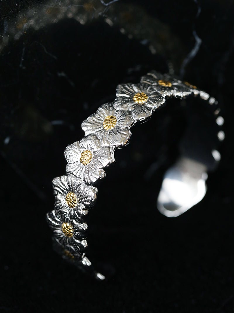 Buccellati - Inspired Gardenia Flower Open Bangle - floysun