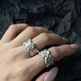 Buccellati - Inspired Gardenia Open Ring 925 Silver - floysun