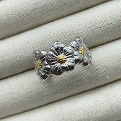 Buccellati - Inspired Gardenia Open Ring 925 Silver - floysun