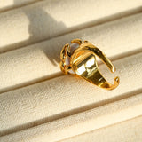 Button Baroque Pearl Ring - floysun