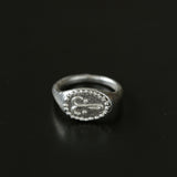 Sterling Silver Face Stamp Ring