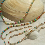 Candy - Colored Gemstone and Popcorn Pearl Beaded Necklace - floysun