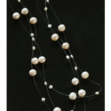 Celestial Dreams Multi - layer Freshwater Pearl Necklace - floysun