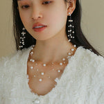 Celestial Dreams Multi - layer Freshwater Pearl Necklace - floysun