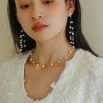 Celestial Dreams Pearl Tassel Earrings - floysun