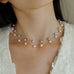 Celestial Dreams Single - layer Freshwater Pearl Necklace - floysun