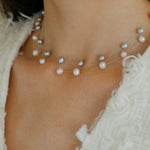 Celestial Dreams Single - layer Freshwater Pearl Necklace - floysun