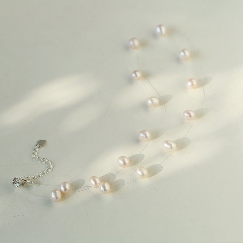 Celestial Dreams Single - layer Freshwater Pearl Necklace - floysun