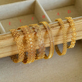 Lace Pattern Diamond Open Bangle