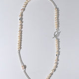 Chain Spliced Pearls Necklaces OT Buckle - floysun