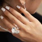 Charming Love Heart Rings That Open - floysun