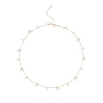 Embellished Series Alternating Single and Double Pearl Chain Necklace - CKDZ2024020