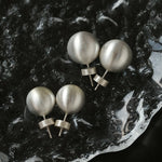 Classic Brushed Round Stud Earrings - floysun