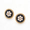 Classic Chanel - inspired Vintage Enamel Glaze Pearl Stud Earrings - floysun