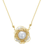 Classic Filigree Series Edge Bead Wrap Necklace - floysun