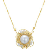 Classic Filigree Series Edge Bead Wrap Necklace - floysun