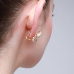 Classic Filigree Series Edge Stud Earrings - floysun