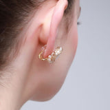 Classic Filigree Series Edge Stud Earrings - floysun