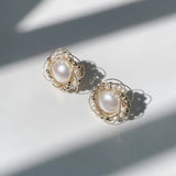 Classic Filigree Series Edge Stud Earrings - floysun