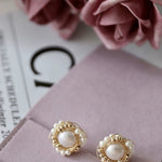 Classic Filigree Series Edge Stud Earrings - floysun