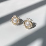 Classic Filigree Series Edge Stud Earrings - floysun