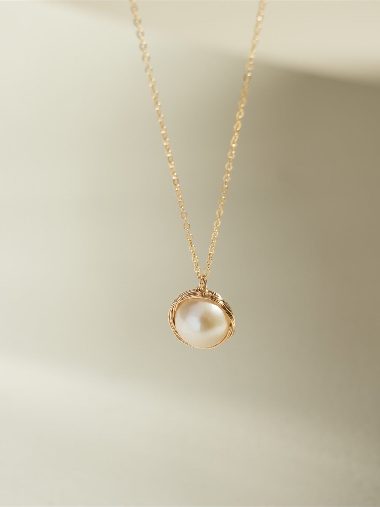 Classic Filigree Series Single Edison Pearl Necklace - floysun