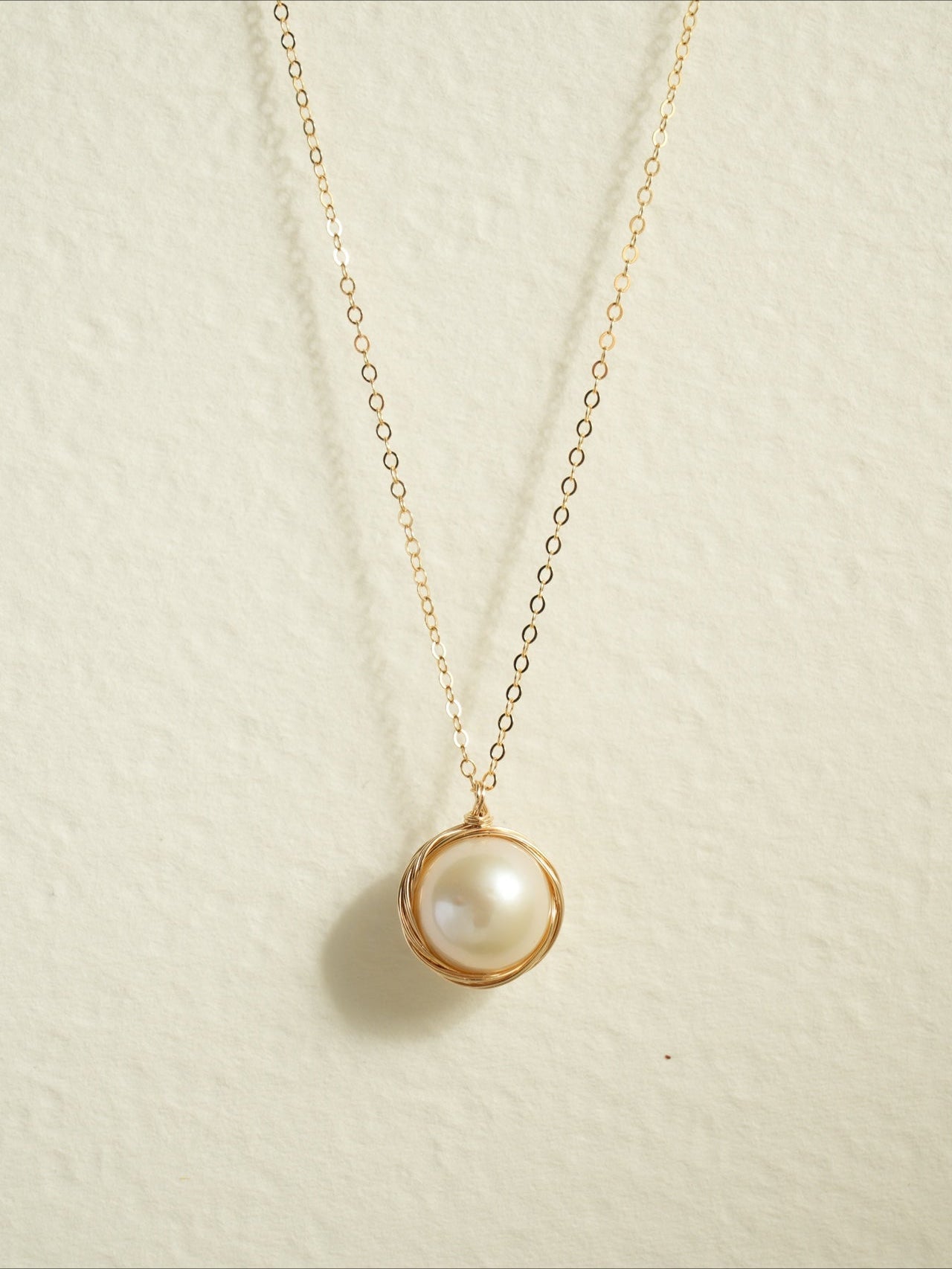 Classic Filigree Series Single Edison Pearl Necklace - floysun