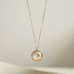 Classic Filigree Series Single Edison Pearl Necklace - floysun