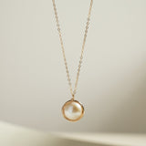 Classic Filigree Series Single Edison Pearl Necklace - floysun