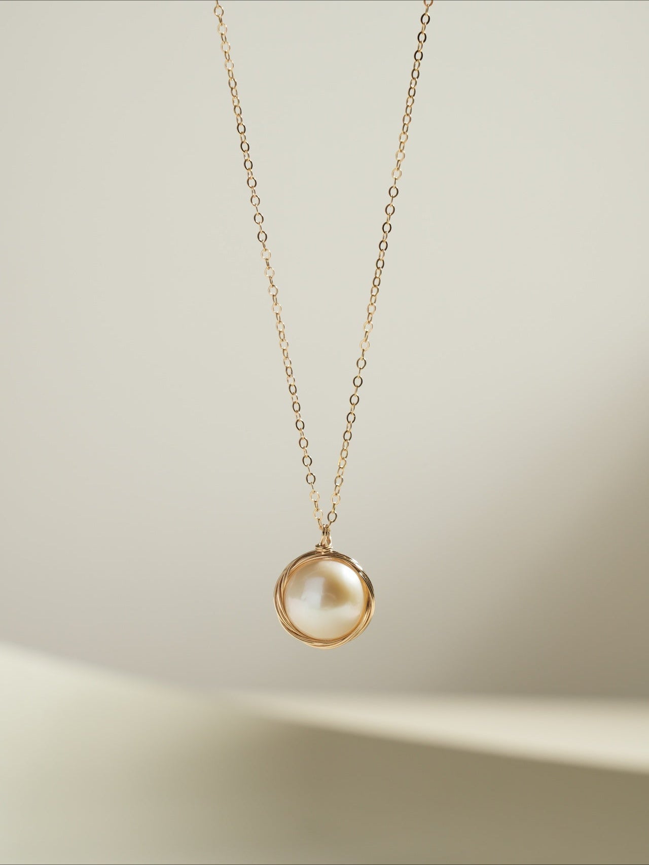 Classic Filigree Series Single Edison Pearl Necklace - floysun