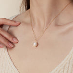 Classic Filigree Series Single Edison Pearl Necklace - floysun