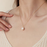 Classic Filigree Series Single Edison Pearl Necklace - floysun