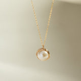 Classic Filigree Series Single Edison Pearl Necklace - floysun