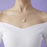 Classic Filigree Series Starburst Pearl Pendant Necklace - floysun