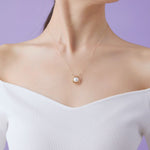 Classic Filigree Series Starburst Pearl Pendant Necklace - floysun