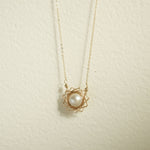 Classic Filigree Series Starburst Pearl Pendant Necklace - floysun