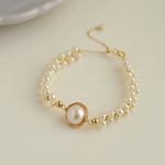 Classic Filigree Series Stargazer Pearl Bracelet - floysun