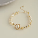 Classic Filigree Series Stargazer Pearl Bracelet - floysun