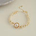 Classic Filigree Series Stargazer Pearl Bracelet - floysun