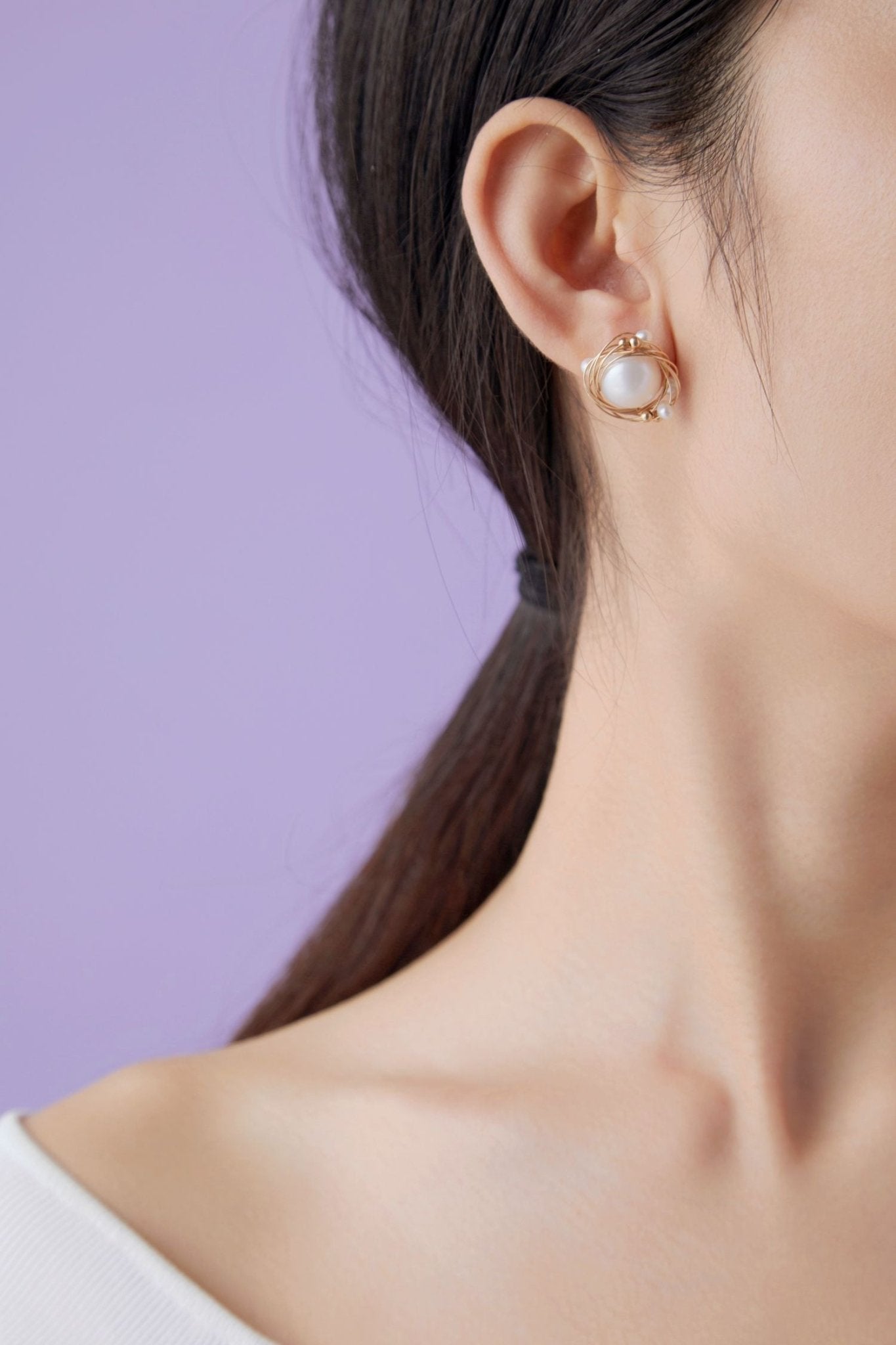 Classic Filigree Series Track Ear Studs - floysun