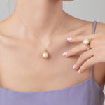 Classic Filigree Series Waterdrop Pearl Open Ring - floysun