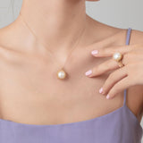 Classic Filigree Series Waterdrop Pearl Open Ring - floysun