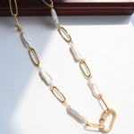 Classic Full Diamond Baroque Chain Necklace - floysun