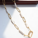 Classic Full Diamond Baroque Chain Necklace - floysun