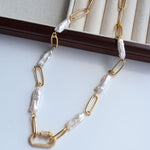 Classic Full Diamond Baroque Chain Necklace - floysun